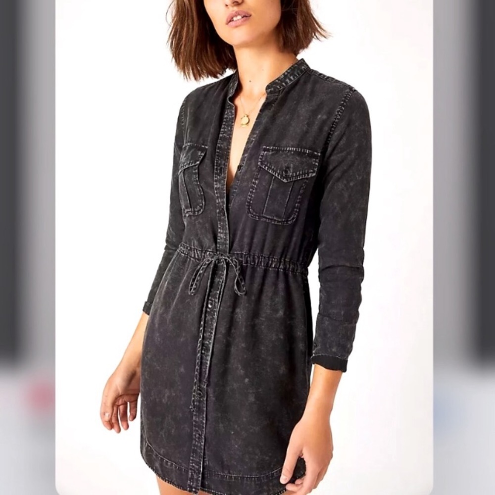 cloth & stone sandra mini shirt dress